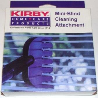 Kirby mini-blind cleaning attachment